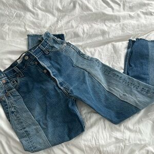EB Den­im Blue Two Toned Jeans 27